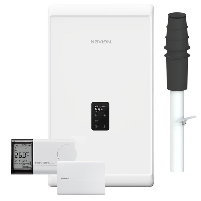Navien vien 37kW Combi NCB300 Boiler Pack with Vertical Flue & Smart Kit