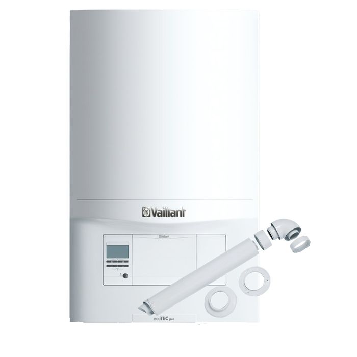 Vaillant Ecotec Pro 30kW Erp Combination Boiler Pack and Standard Horizontal Flue Pack