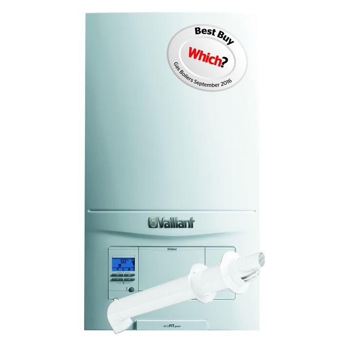 Vaillant EcoFit Pure 825 25kW Combi Boiler Pack with Horizontal Flue Pack