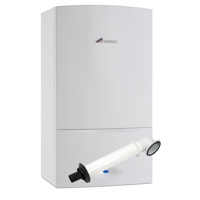 Worcester Bosch Greenstar 36Cdi 36kW Combi Boiler Pack With Horizontal Flue & Filter Pack