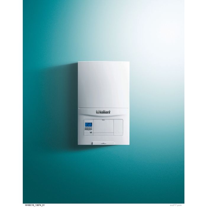 Vaillant EcoFit Pure 830 30kW Combi Boiler Pack with Rear Flue Pack