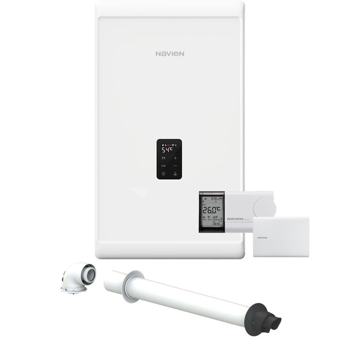Navien vien 41kW Combi NCB300 Boiler Pack with Horizontal Flue & Smart Kit