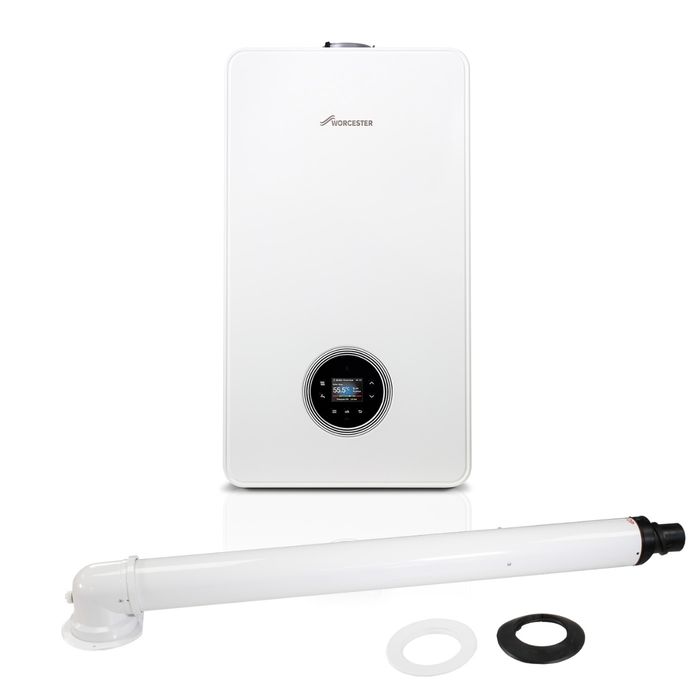 Worcester Bosch Greenstar 4000 30kW Combi Boiler Pack with Horizontal Flue