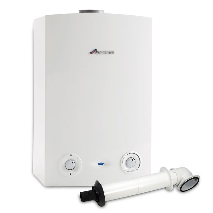 Worcester Bosch Greenstar 18RI Regular Heat Only Boiler Pack and Horizontal Flue
