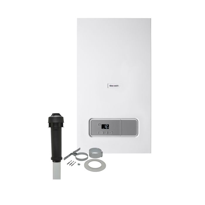 Glow-Worm Ultimate 3 35kW Combi Boiler Pack with Vertical Flue Pack & 5 year warranty