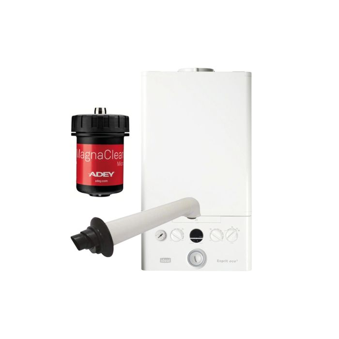 Ideal Heating Esprit Eco2 35kW Combi Boiler Pack with Vertical Flue with Adey Micro Filter