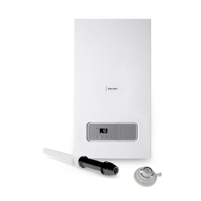Glow-Worm Energy7 30C 30kW Combi Boiler Pack With Vertical Flue Pack