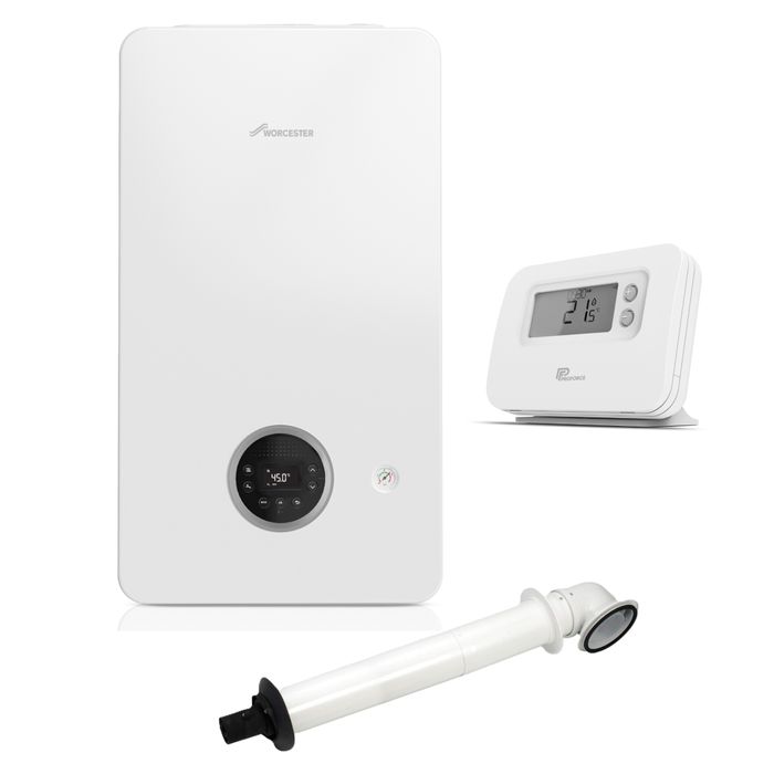 Worcester Bosch Greenstar 1000 30kW Combi Boiler Pack with Horizontal Flue and ProForce Wireless Programmable Thermostat