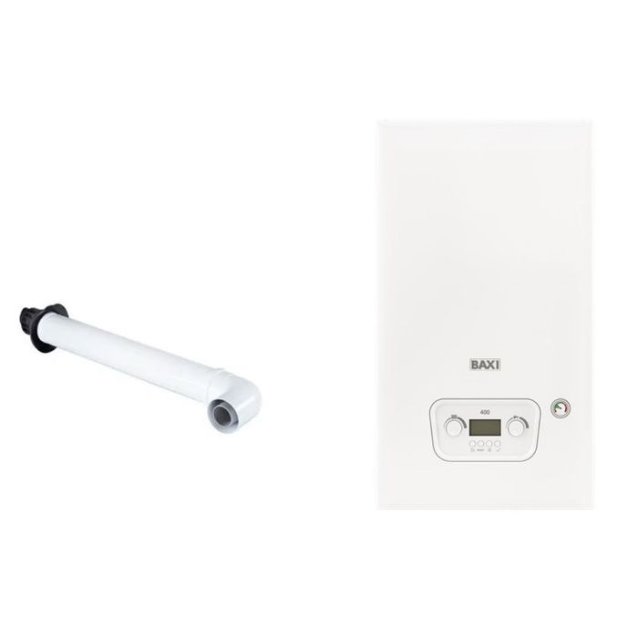 BAXI 430 Combi 21 30kW boiler Pack & Horizontal Flue