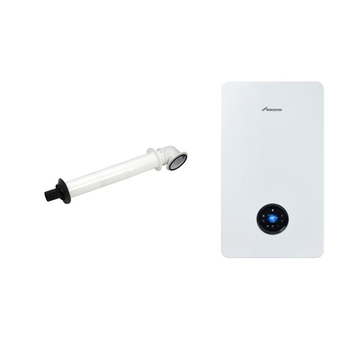 Worcester Bosch Greenstar 8000+ 40kW Combi Boiler Pack & Horizontal Flue