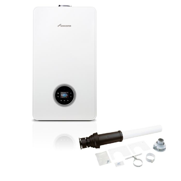 Worcester Bosch Greenstar 4000 Combi Boiler Pack Vertical Flue 25kW