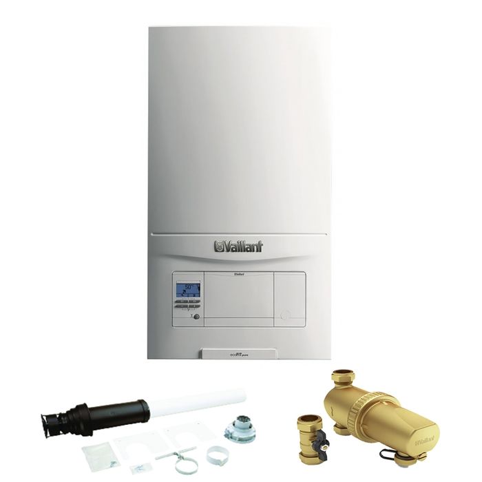 Vaillant EcoFit Pure 835C 35kW Combi Boiler Pack with Vertical Flue And Advance Filter