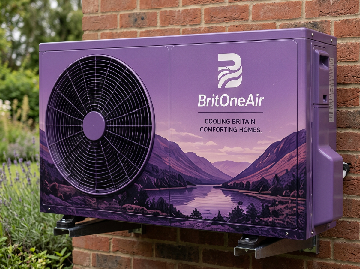 Lake District livery finish for a BritOne Air outdoor air conditioning unit